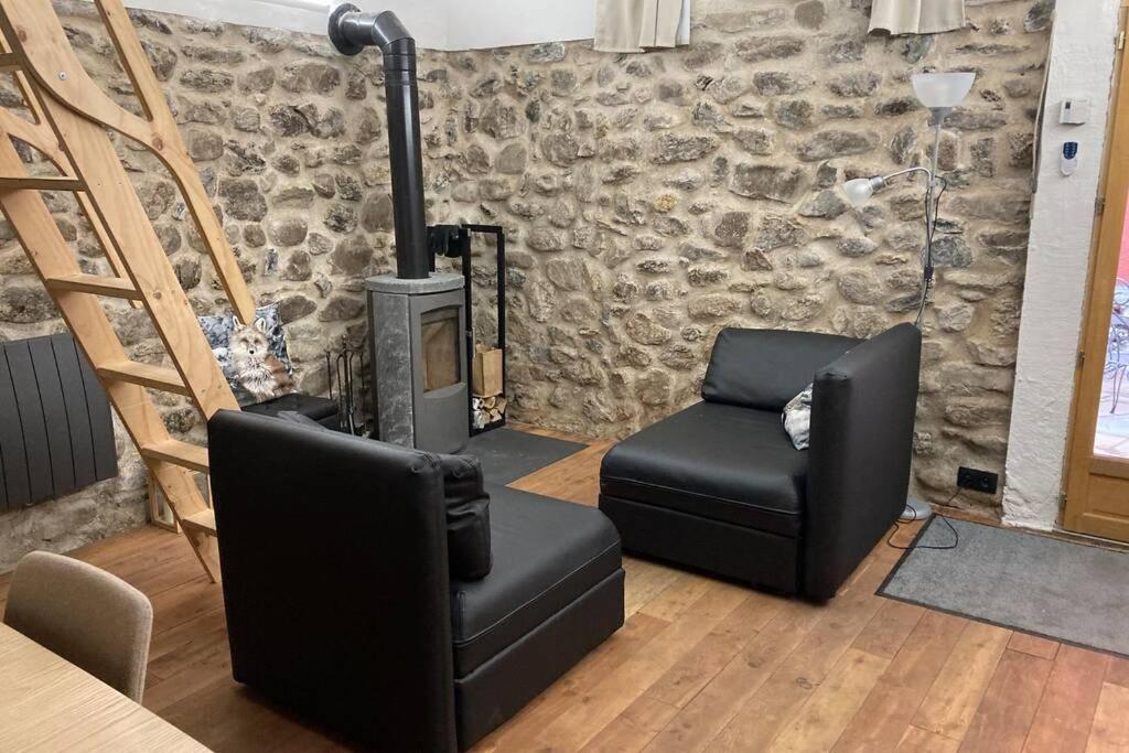 La Maison Laugier Charme, Confort, Authenticite Saint-Etienne-de-Tinee Luaran gambar